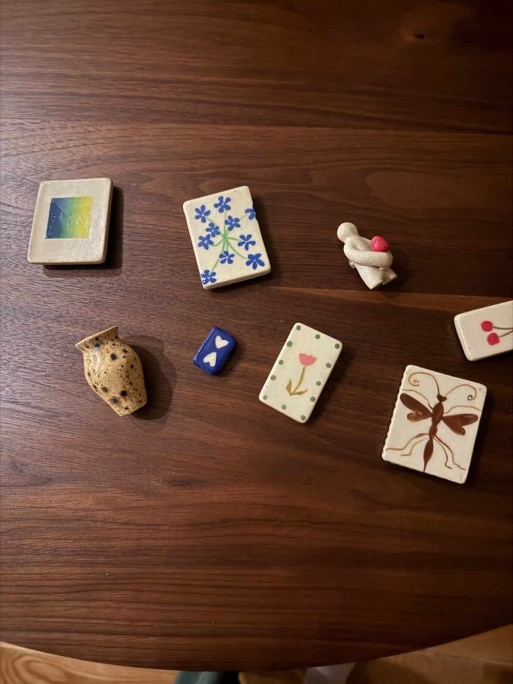 Handmade Ceramic Porcelain Decorative Magnets
